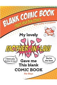 My lovely Mother-in-law gave me this blank comic book, Awesome Birthday gift book for boys