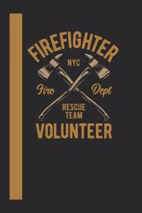 Firefigther Nyc Fire Dept Rescue Team Volunteer