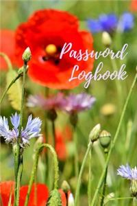 Password Logbook: Never Forget Your Password Again With This Practical Password Tracker Notebook (Flower Garden Design)