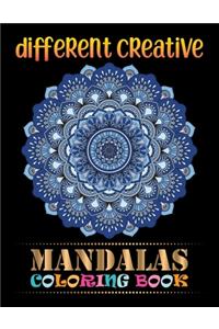 Different Creative Mandalas Coloring Book