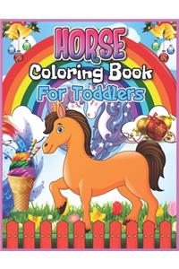 Horse Coloring Book for Toddlers