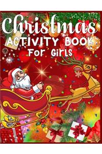 Christmas Activity Book For Kids Ages 4-8
