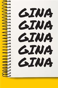 Name GINA A beautiful personalized