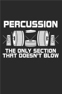 Percussion the only section that doesn't blow