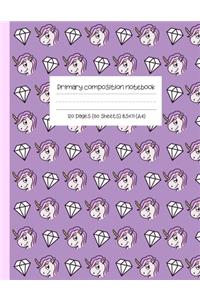 Primary composition notebook 120 pages / 60 sheets (8.5x11, A4)