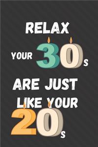 Relax Your 30s Are Just Like Your 20s