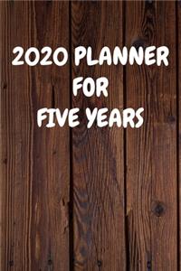 2020 Planner for Five Years