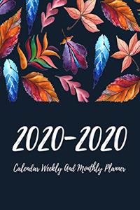 2020-2021 Calendar Weekly And Monthly Planner