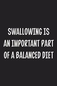 Swallowing Is An Important Part Of A Balanced Diet