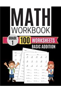 Math Workbook Grade 1 Basic Addition 100 Worksheets