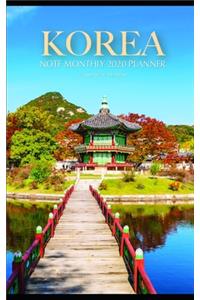 Korea 5 x 8 Weekly 2020 Planner