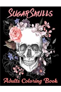 Sugar Skulls Adults Coloring Book