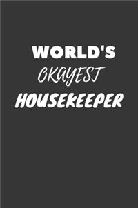 World's Okayest Housekeeper Notebook