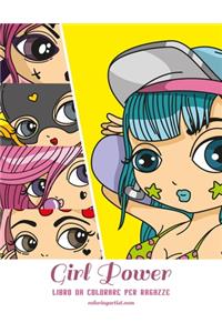 Girl Power Libro da Colorare per Ragazze