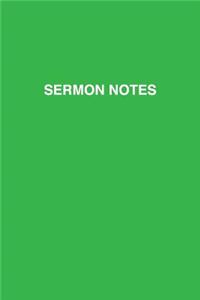 Sermon Notes: A Wonderful Notebook for Recording Your Weekly Sunday