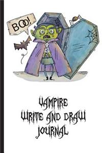 Vampire Write and Draw Journal