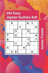 250 Easy Jigsaw Sudoku 8x8