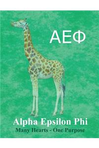 Alpha Epsilon Phi: Blank Sketch / Drawing Book - 8.5 X 11 Paper - Unlined Notebook - 100 Pages