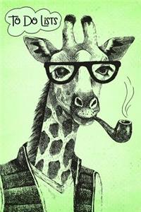 To-Do List Notebook Hipster Giraffe 4: 101 Pages of To Do Lists For You To Organize Your Life and Track What You Accomplish, Handy Compact Easy To Carry Size.