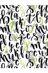 My Big Fat Journal Notebook Sparkly Letters Pattern 10