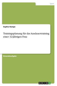 Trainingsplanung für das Ausdauertraining einer 32-jährigen Frau