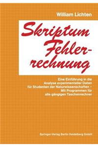 Skriptum Fehlerrechnung