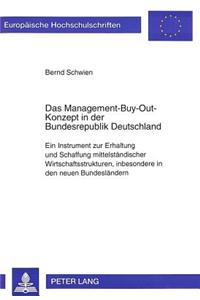 Das Management-Buy-Out-Konzept in Der Bundesrepublik Deutschland