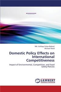 Domestic Policy Effects on International Competitiveness