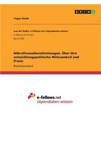 Mikrofinanzdienstleistungen. Über ihre entwicklungspolitische Wirksamkeit und Praxis