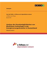 Analyse der Einsatzmöglichkeiten von Blockchain-Technologie in der Energieversorgerbranche in Deutschland