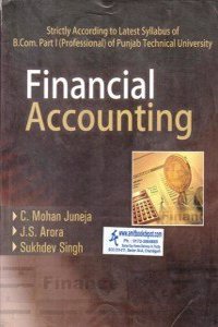 Financial Accounting B.Com. Part I (Prof.) PTU