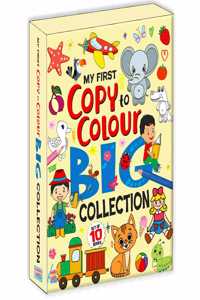 My First Early Learning Copy of Colouring Big 10 in 1 Collection Fun Activity Books for Kids, Children and Toddlers (Ages 2+ years) (Pack of 10)