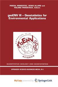 Geoenv III - Geostatistics for Environmental Applications