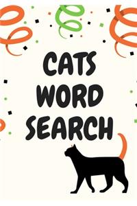 Cats Word Search