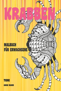 Malbuch für Erwachsene - Große Bilder - Tiere - Krabben