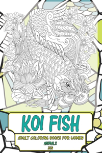 Adult Coloring Books for Women Zen - Animals - Koi fish