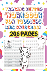 Tracing Letter Workbook For Toddlers, Kids, Preschool