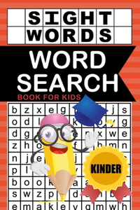 Sight Words Word Search Book for Kids Kinder