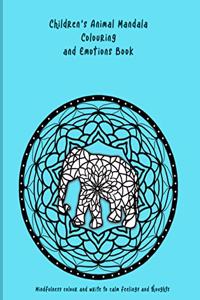 Children's Animal Mandala Colouring and Emotions Book