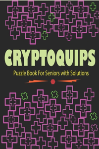 Cryptoquips Puzzle Book For Seniors with Solutions