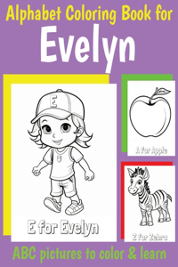 ABC Coloring Book for Evelyn
