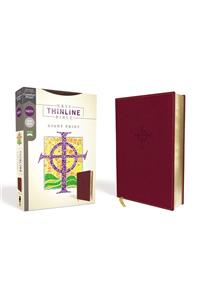 Nrsv, Thinline Bible, Giant Print, Leathersoft, Burgundy, Comfort Print