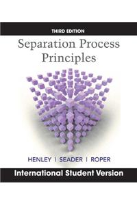 Separation Process Principles