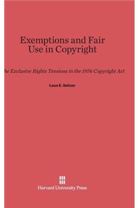 Exemptions and Fair Use in Copyright