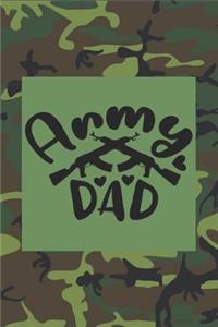 Army Dad: Army Dad - Funny Novelty Gag Gift Notebook / Diary / Journal Small 6 X 9