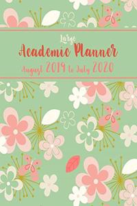 Large Academic Planner August 2019 to July 2020: 8.5x11 Organizer include Roomy 2-page Monthly Calendars + Class & Assignment Trackers and Motivational Messages