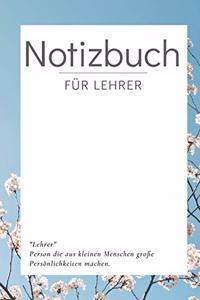 Notizbuch für Lehrer