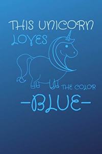 This Unicorn Loves The Color Blue