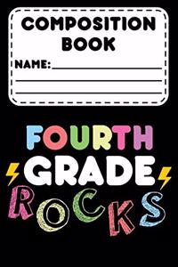 Composition Book Fourth Grade Rocks