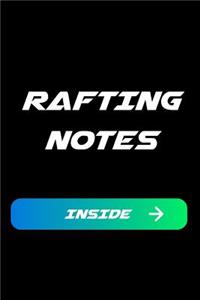 Rafting Notes Inside: Rafting Blank Line Sports Journal / Notebook Gift (6 X 9 - 110 Blank Pages)